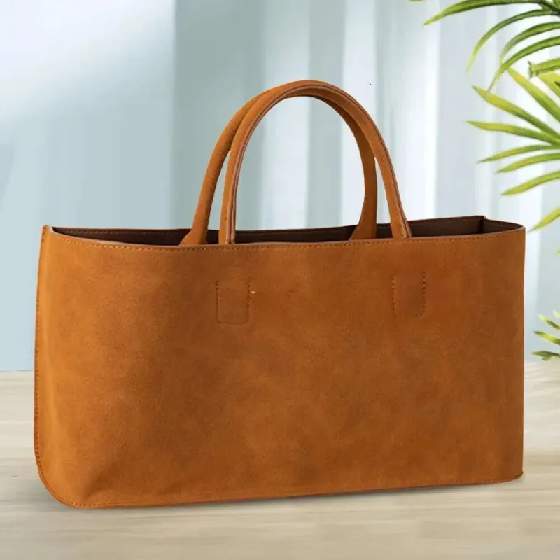 Designer 2025 Tote For Women With Multi Pocket Shoulder Suede Large Capacity Top Handle Satchel Purse Shopping Commuter_voghion.com