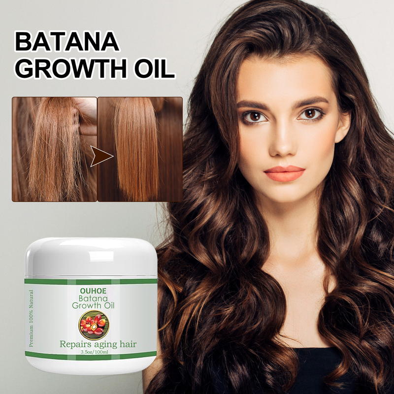 OUHOE Cream Repairs Dry Damaged Tail, Massages the scalp Deep Moisturizing, Smooth and Beautiful Hair Care_voghion.com