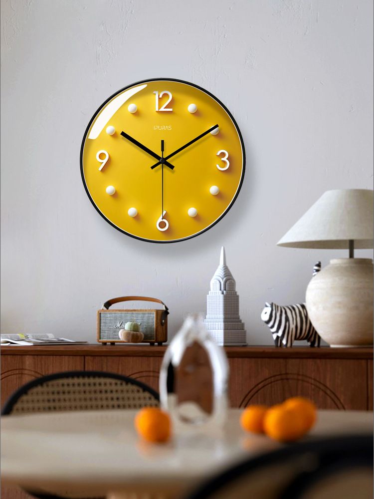 Yipula 7298 Orologio al quarzo silenzioso semplice e moderno, creativo, alla moda, nordico, per soggiorno, camera da letto, decorazione_voghion.com