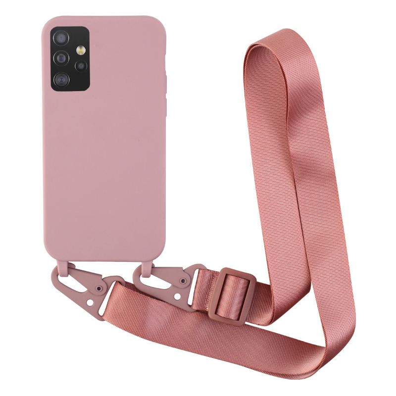 Husă cu șnur cu curea încrucișată pentru Samsung Galaxy A52 A13 A53 A54 A14 A24 A34 A73 A33 A32 A12 A72 A51 A71 A22 A41 A21S Husă moale_voghion.com