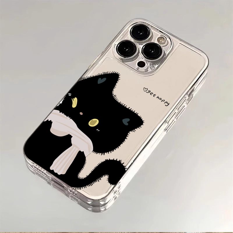 Pouzdro na telefon s motivem černobílé kočky pro páry s motivem filmu Samsung Galaxy A16 A15 A35 A55 A14 A34 A54 S25 Ultra S23 S22 Plus S24FE._voghion.com