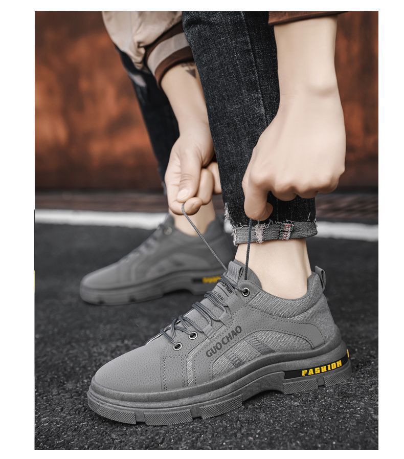 Spring And Autumn Men's Work Shoes Construction Site Work Safety Shoes Work Non Slip Wear Resistant Casual Shoes_voghion.com