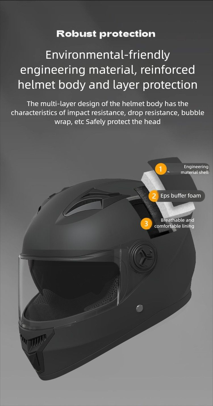 Elektromotorrad für Herren, Integralhelm für vier Jahreszeiten, warmer Doppelspiegel-Schutzhelm für Damen im Winter_voghion.com