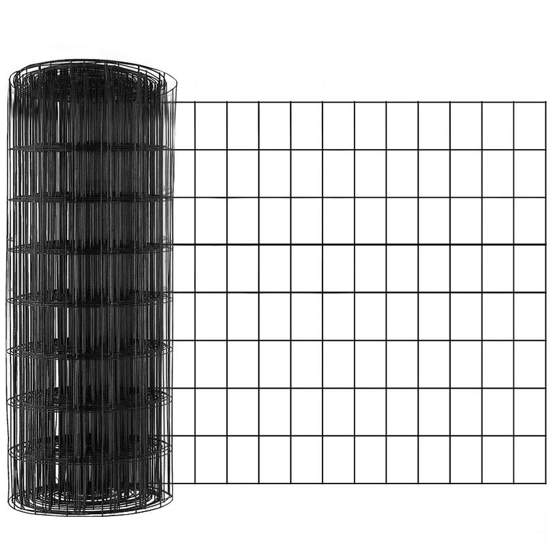Vinyl Chicken Hardware Fence Roll Wire Roll Mesh Chicken Wire For Gauge Metal Galvanized Mesh Cloth 24'' 16 Wire X Coating 50'_voghion.com