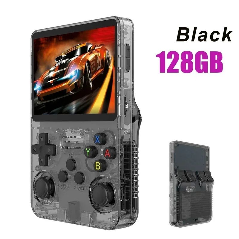 128g R36s Retro Handheld Video Game Console Linux System 3.5 Inch Ips Screen R35_voghion.com