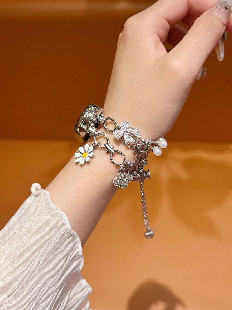 Uhrenarmband für Xiaomi Band 8 7 8Pro 7Pro 6 5 4 3 Love Crystal Temperament Armband Uhrenarmband_voghion.com