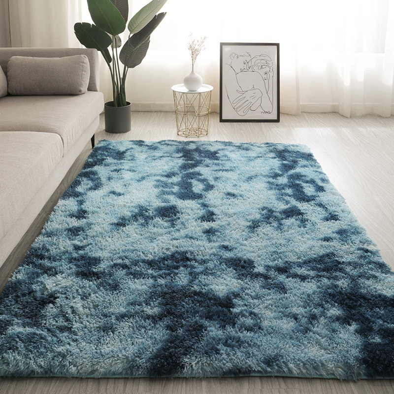 Carpet bedroom covered with Nordic ins, living room, coffee table, bedside girl room, under the bed, plush mesh red carpet floor mat_voghion.com