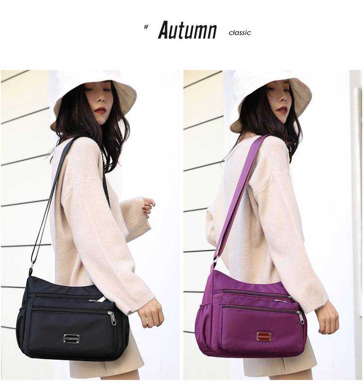 Large Capacity Oxford Cloth Shoulder Bag - Stylish Crossbody Bag for Middle-Aged Moms - Durable Canvas Tote_voghion.com