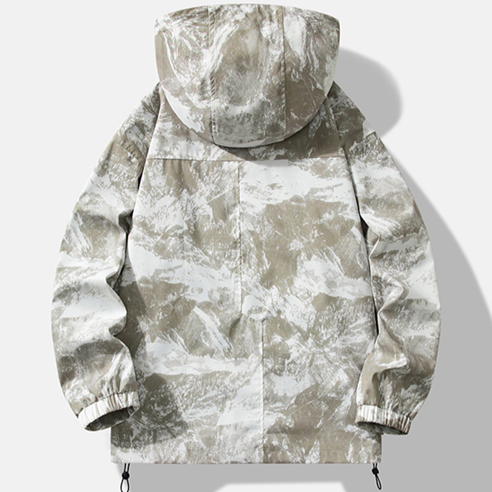 Men's Clothing Mountain outdoor waterproof jacket hooded jacket men and women autumn zipper mountaineering couple jacket _voghion.com