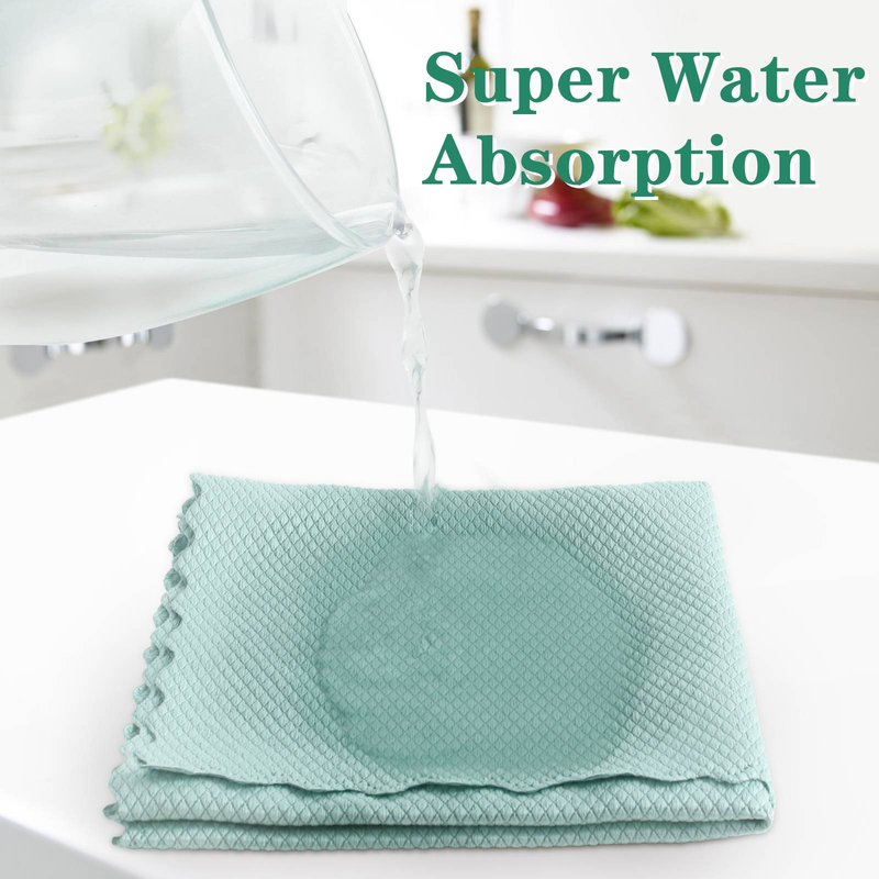 Paños de limpieza milagrosos sin rayas, fáciles de limpiar, a escala nanométrica, microfibra con forma de escamas de pescado, para limpieza de espejos, vidrios y acero inoxidable de automóviles, reutilizables, paquete de 5, color rosa_voghion.com