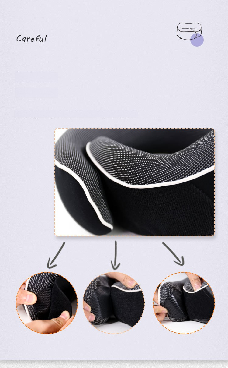Zero Pressure Pillow, Storage Travel Memory Foam, U Shaped Pillow, Eye Mask Gift Box, Spot Set_voghion.com