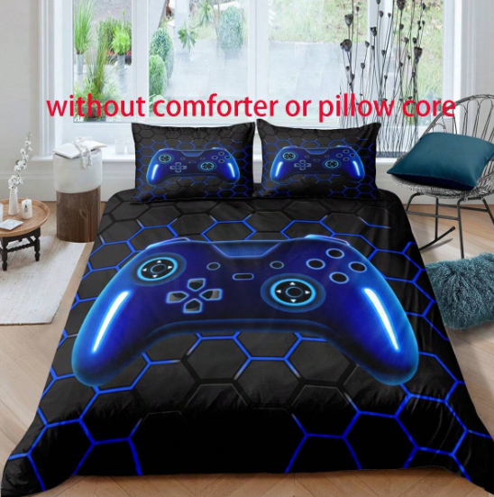 Set da 3 pezzi per console di gioco - Include 1 copripiumino e 2 federe, realizzato in poliestere morbido e traspirante_voghion.com