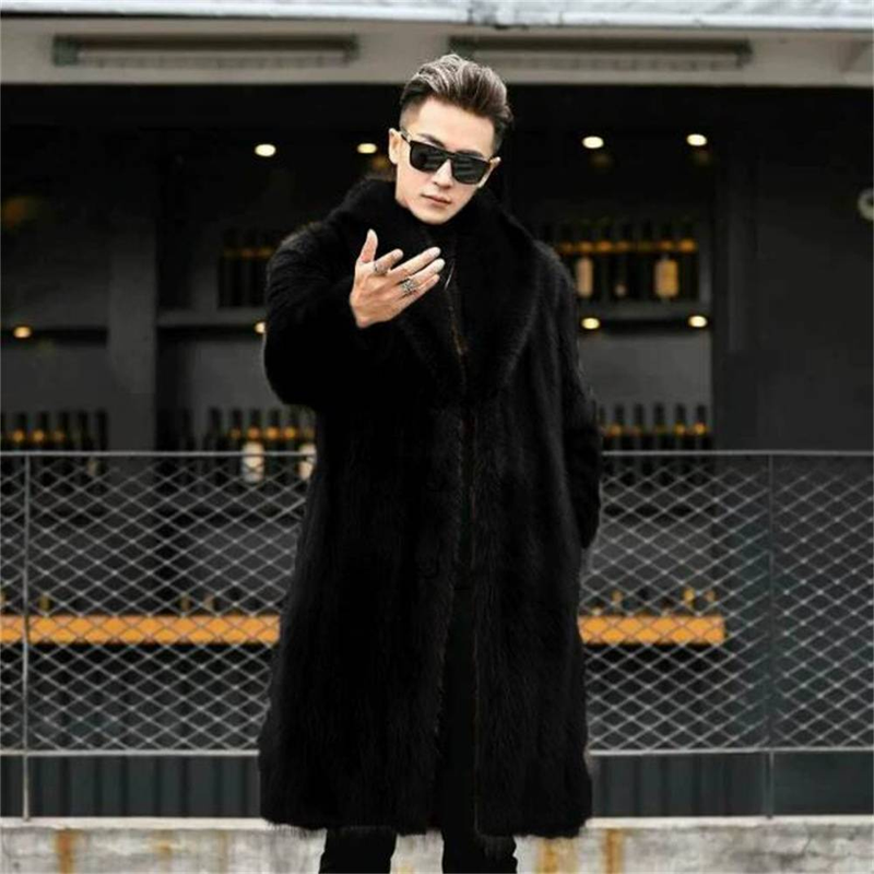 Men's Clothing Mink Coat For Men Mink For Men Whole Mink Casual Business Fur Long Mink Fur For Men_voghion.com