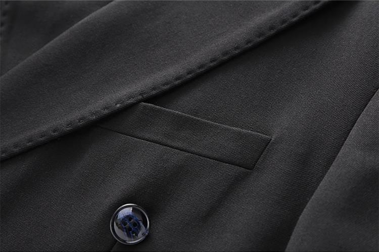 Men's Casual European And American Business Gentleman, Double-breasted Suit, Groom, Best Man, Host, Three-piece Suit + Waistcoat + Long Pants_voghion.com