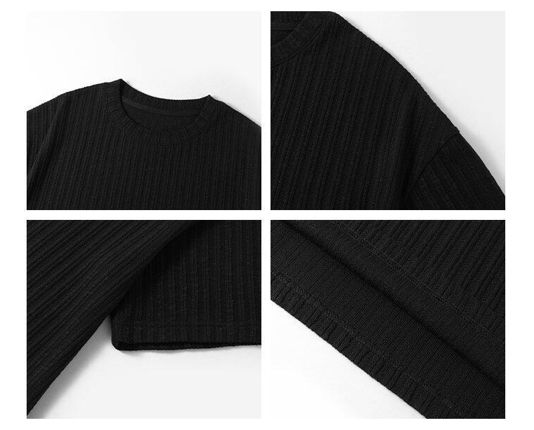 T-shirt d'été à manches courtes pour homme, style décontracté, respirant, style Old Money, cinq points, grande taille_voghion.com