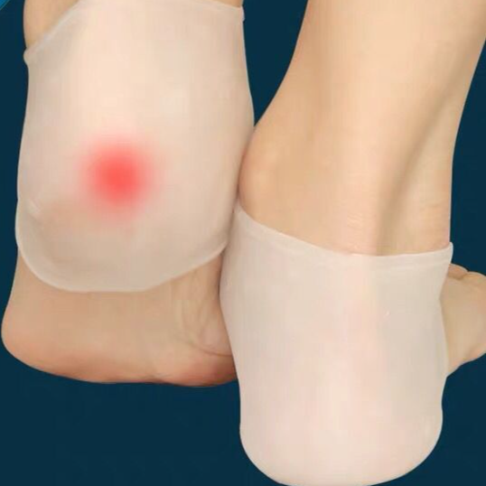 Copri tallone anti-crepa in silicone, protezione per talloni crepati, cuscinetto per piedi, per uomini e donne, calzini per talloni autunnali e invernali, elastici sottili_voghion.com