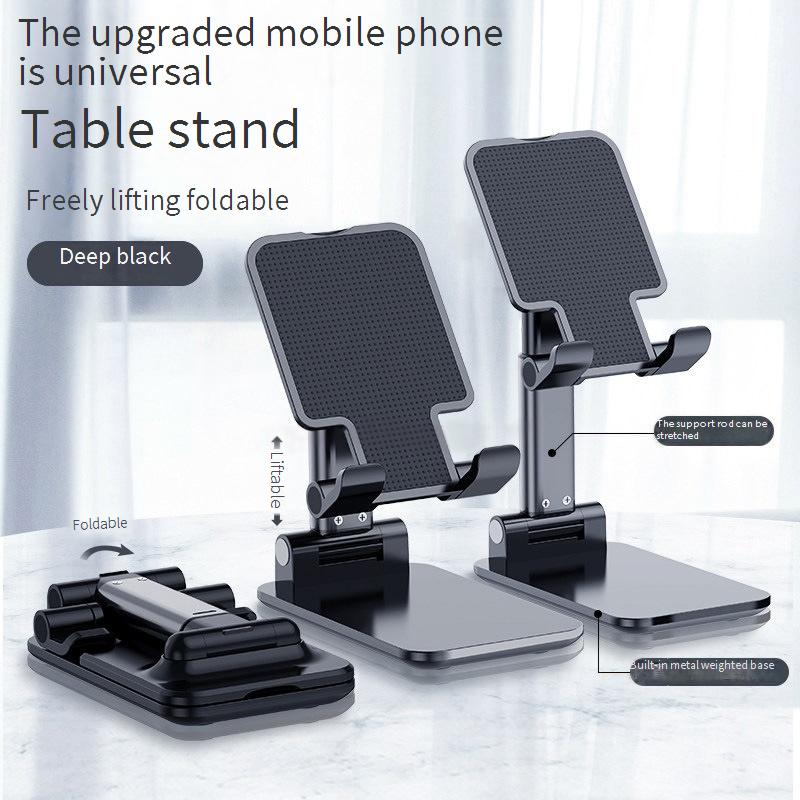 Universal Adjustable Phone Stand With Rotatable & Foldable Design, Alloy Desktop Holder For Smartphones Tablets, Compatible_voghion.com