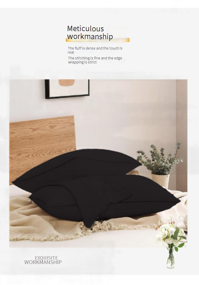 Polyester Hotel Pillow - Slim Profile Hypoallergenic Fiberfill Pillow For Home & Hospitality (18x28 Inches, 1-5cm Height, Multiple Colors)_voghion.com