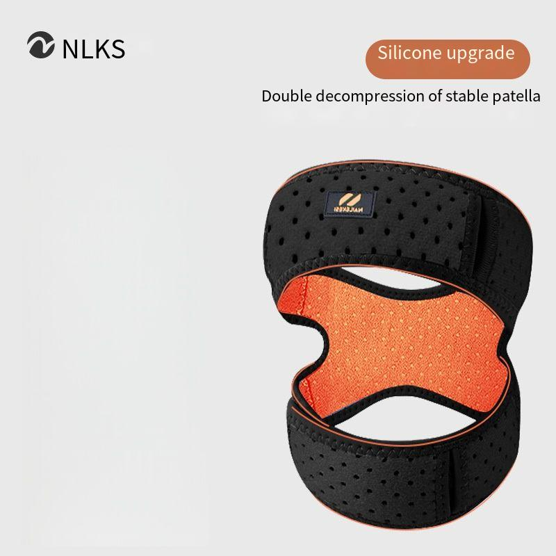 Breathable Summer Knee Brace With Silicone Patella Pad – Shock Absorption & Dual Compression For Running, Basketball & Fitness (Unisex)_voghion.com