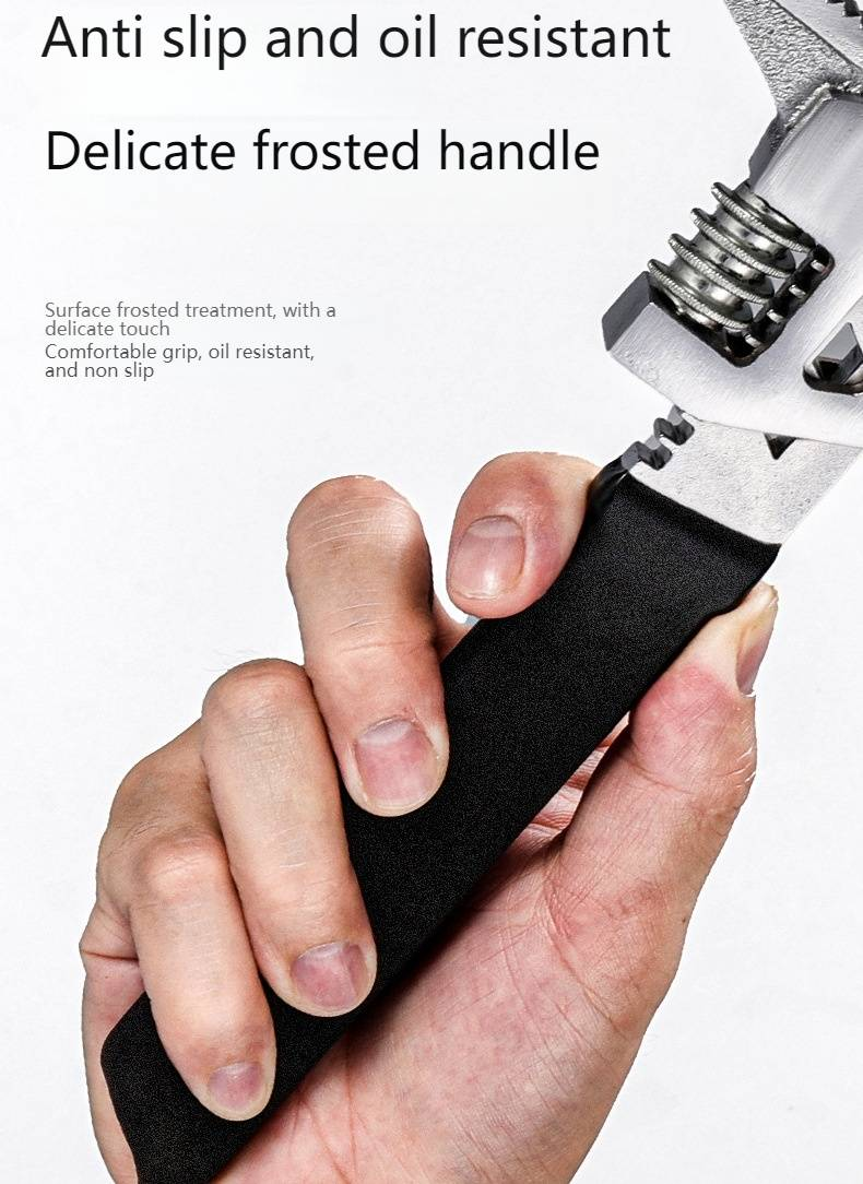 Heavy-Duty Adjustable F-Type Wrench – Industrial-Grade CR-V Alloy Steel Forged Tool For Maximum Grip & Durability_voghion.com