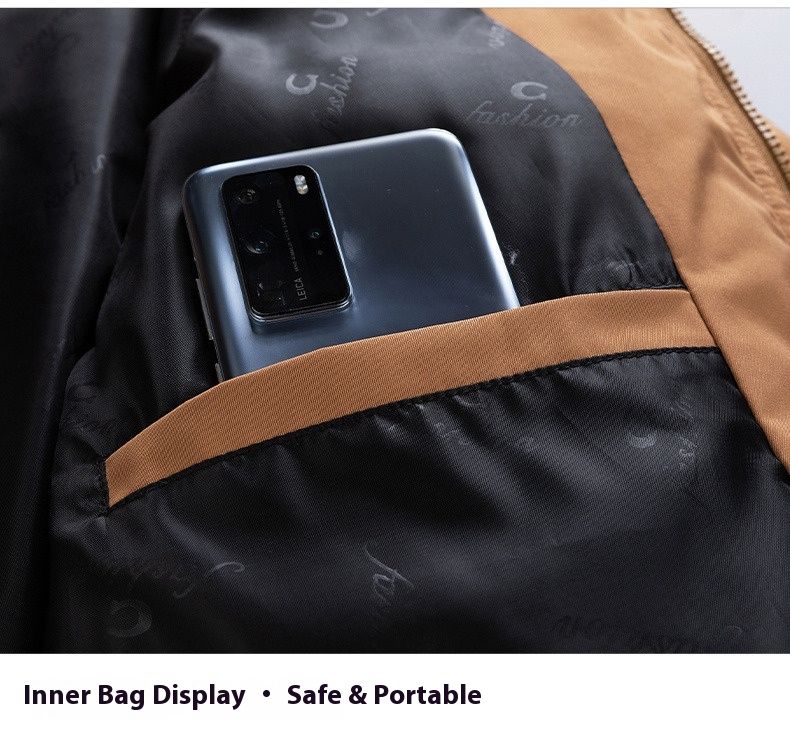 Chaqueta de invierno gruesa para hombre, abrigo de algodón con forro polar, estilo urbano, abrigo acolchado extragrande con cuello alto_voghion.com