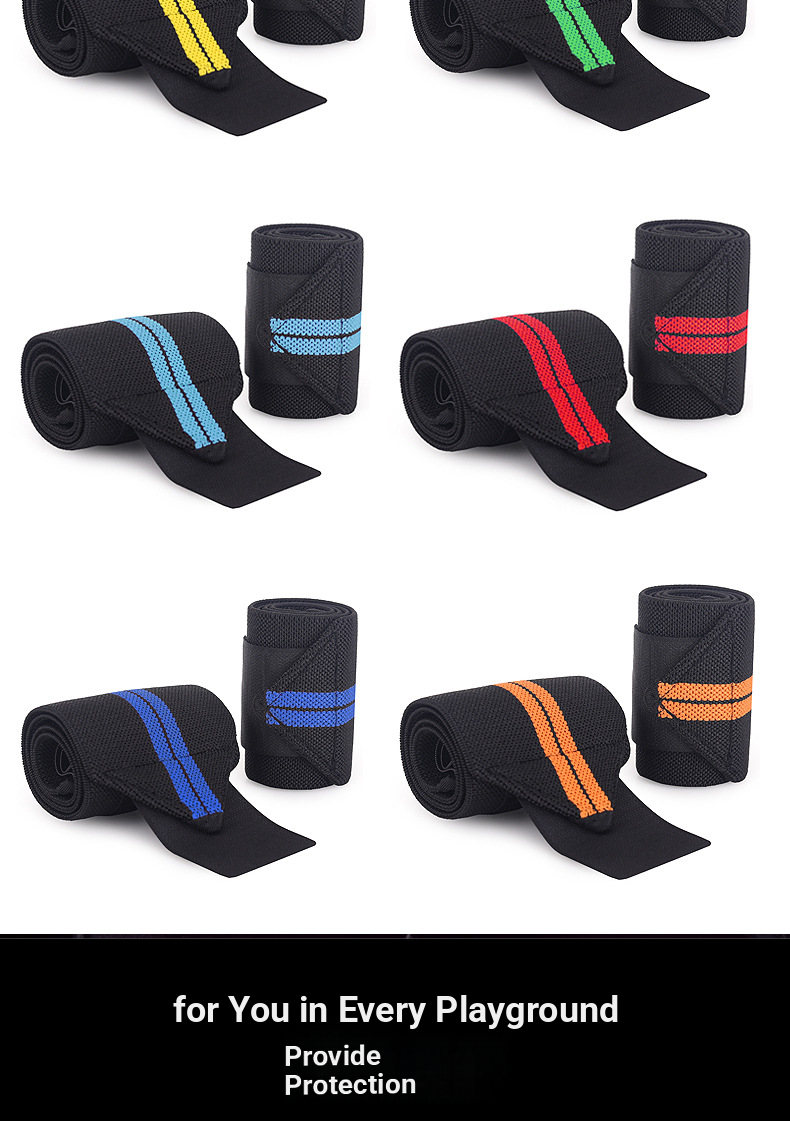 Fitness Wrist Brace Elastic Compression Strap Bench Press Anti-sprain Equipment Training Belt_voghion.com