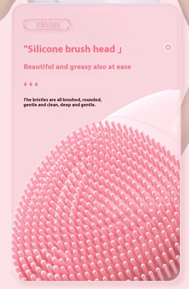 Detergente viso in silicone - Dispositivo di bellezza elettrico per la pulizia dei pori e il massaggio lifting_voghion.com