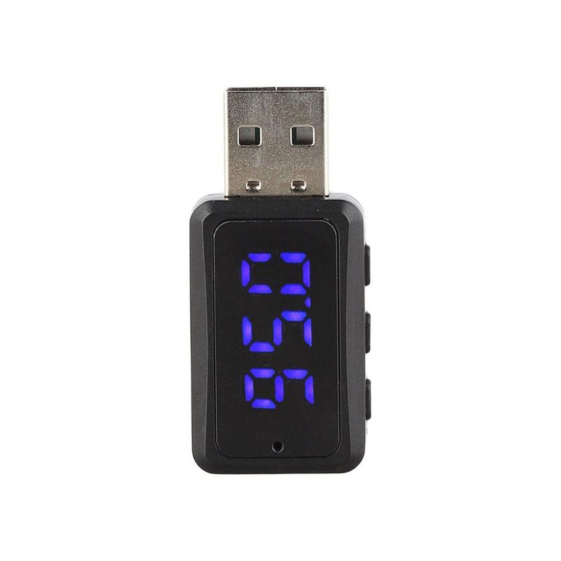 5.3 Automontéiert Bluetooth MP3 Empfänger Handfräi Call Audio Adapter Auto FM Sender_voghion.com