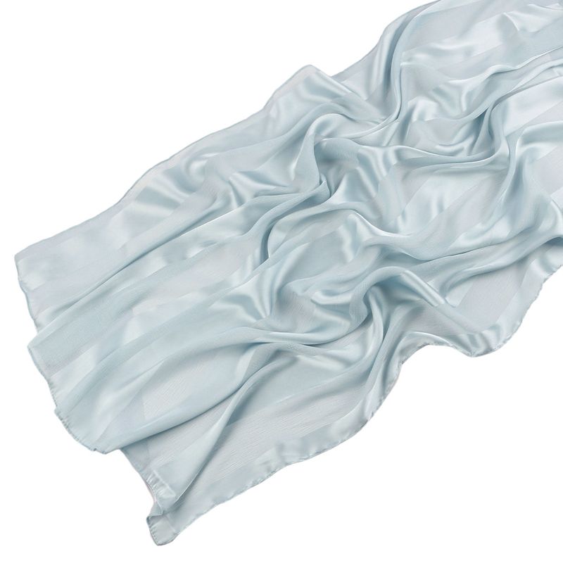 Women's Scarves New Women's Headscarf Shawl Pleated Chiffon With Stripes Natural Wrinkle Middle East Dubai Headscarf Hijab_voghion.com