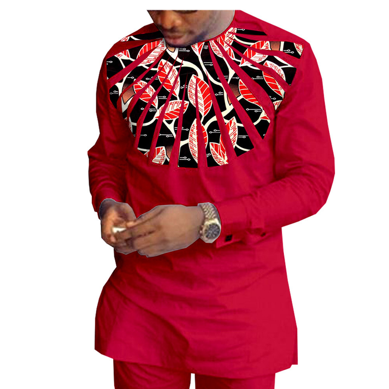 Männer Kleeder afrikanesch national Print Batik Kotteng Männer Casual Kostüm_voghion.com