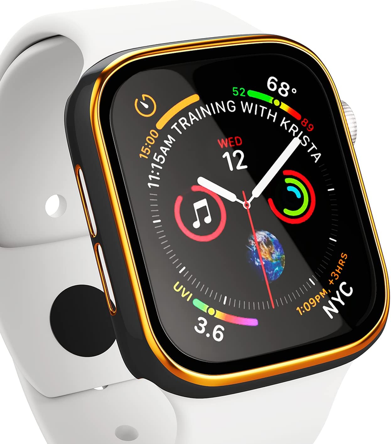 Glas + Abdeckung für Apple Watch-Gehäuse 45 mm 41 mm Zubehör 44 mm 40 mm gehärteter Displayschutz Schutz iWatch Serie 7 8 SE 6 5 4_voghion.com