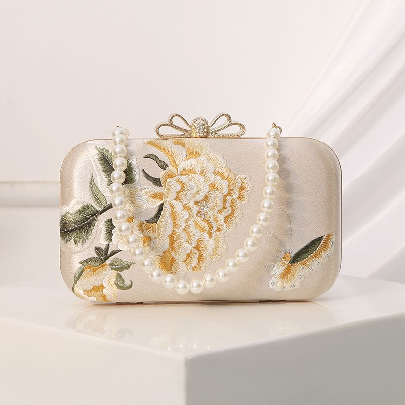 Nouveau dîner brodé style chinois cheongsam avec robe de soirée pour femme papillon wer pochette drapeau_voghion.com