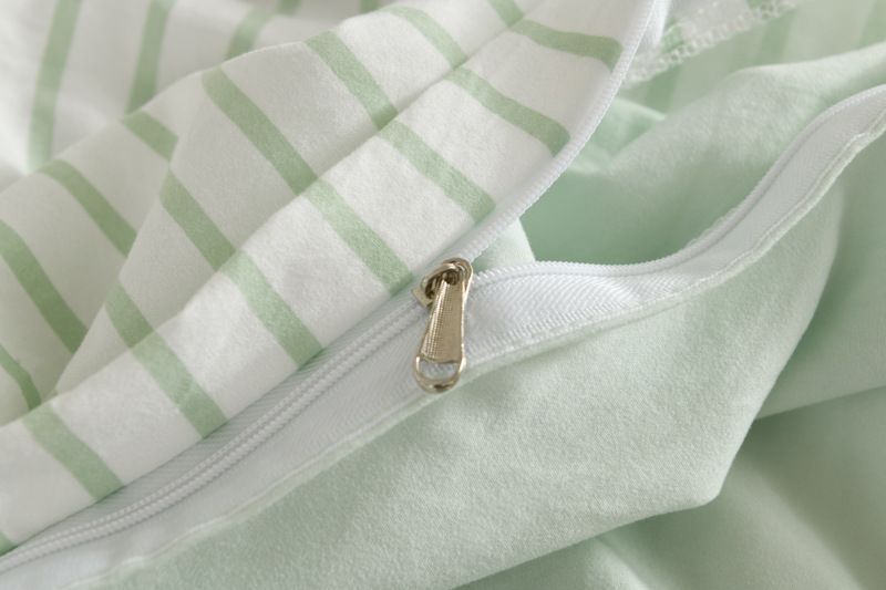 Weiche gewaschene Baumwolle Lange Kissen Bettlaken Quilt Abdeckung Bettwäsche Vier Stück Set_voghion.com