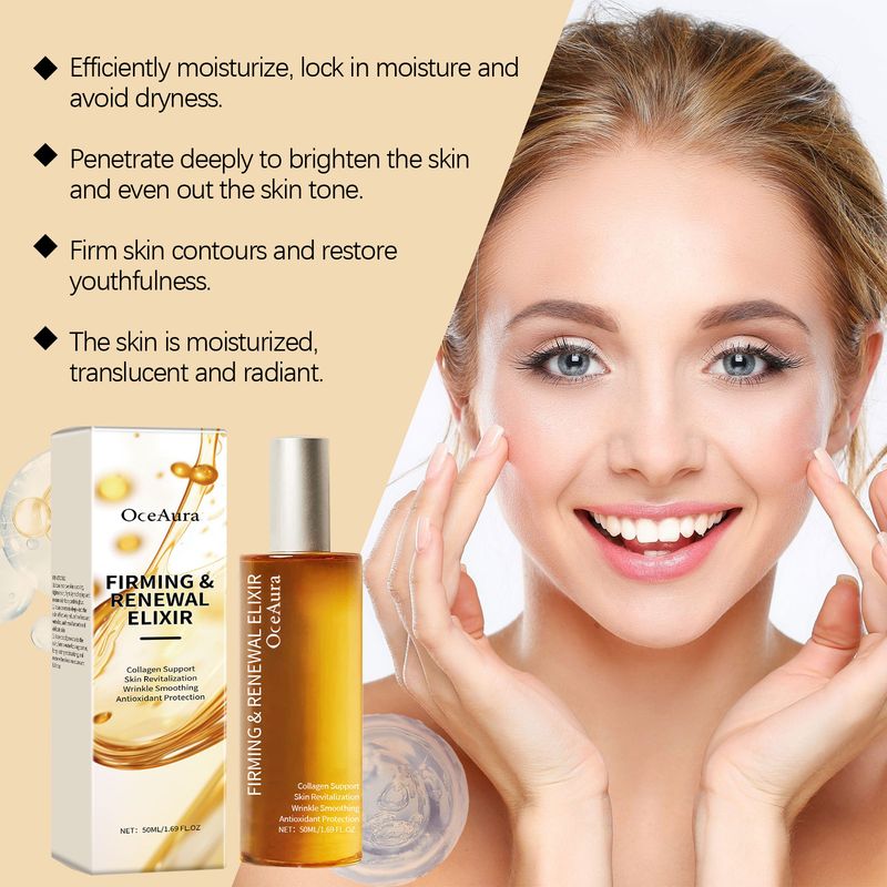 OceAura Firming Essence Hydrates, Moisturizes And Firms Skin With Elastic, Delicate, Brightening And Smoothing Care Essence_voghion.com