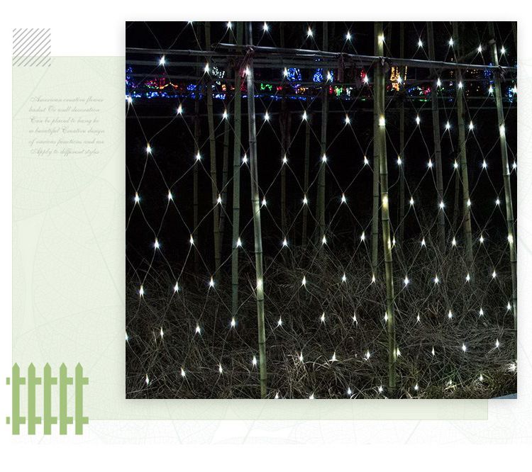 24 V Solar-LED-Lichternetz – Wasserdichte Lichterkette mit Fernbedienung für Garten, Terrasse, Weihnachts- und Partydekoration, 1,5 x 1,5 m (96 LEDs) / 3 x 2 m (192 LEDs)_voghion.com