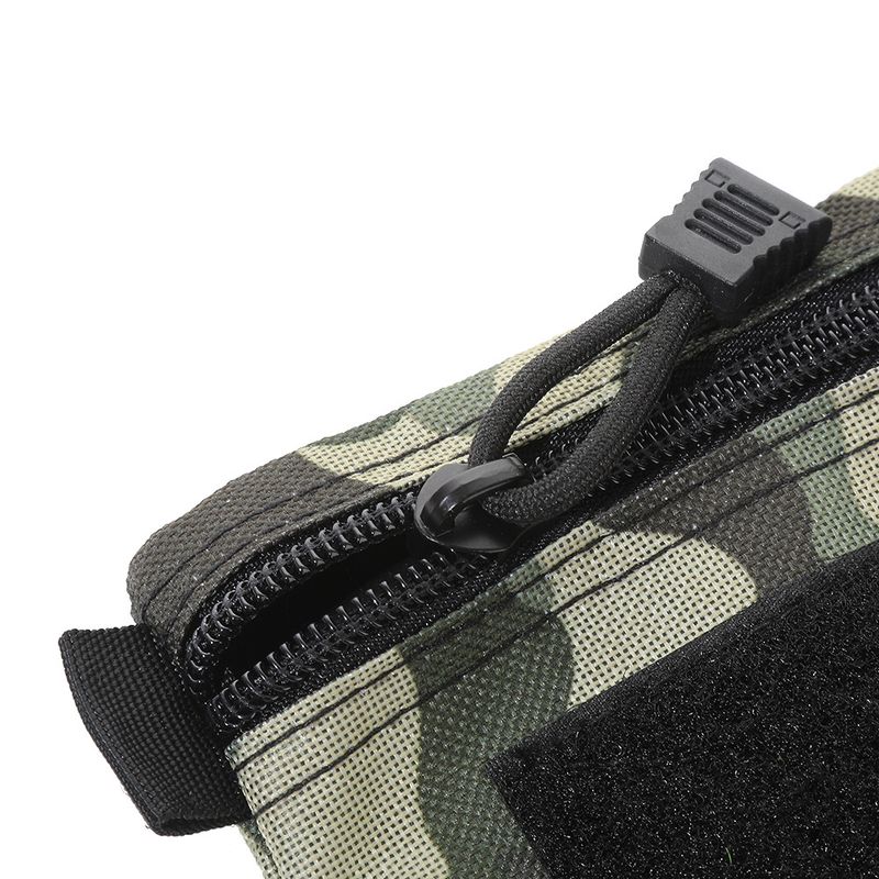 Carteira compacta e fina – Prendedor minimalista para dinheiro em tecido Oxford com bloqueio RFID (preto/cáqui/verde-exército/camuflado 1/camuflado 2) – leve e expansível_voghion.com