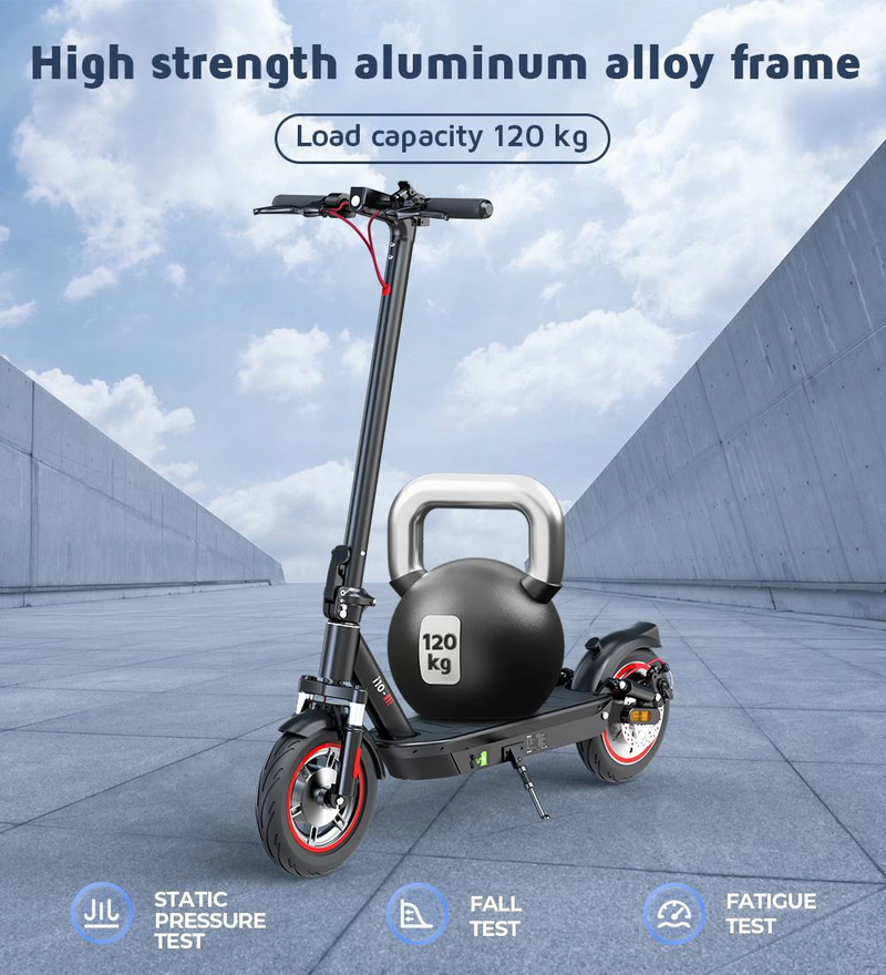 IScooter I10 Elektroscooter fir Erwuessener a Scooter 650W 15AH Reechwäit 40km Maximal Geschwindegkeet 40km/h 10 Zoll Pneuen Elektroscooter fir Erwuessener_voghion.com