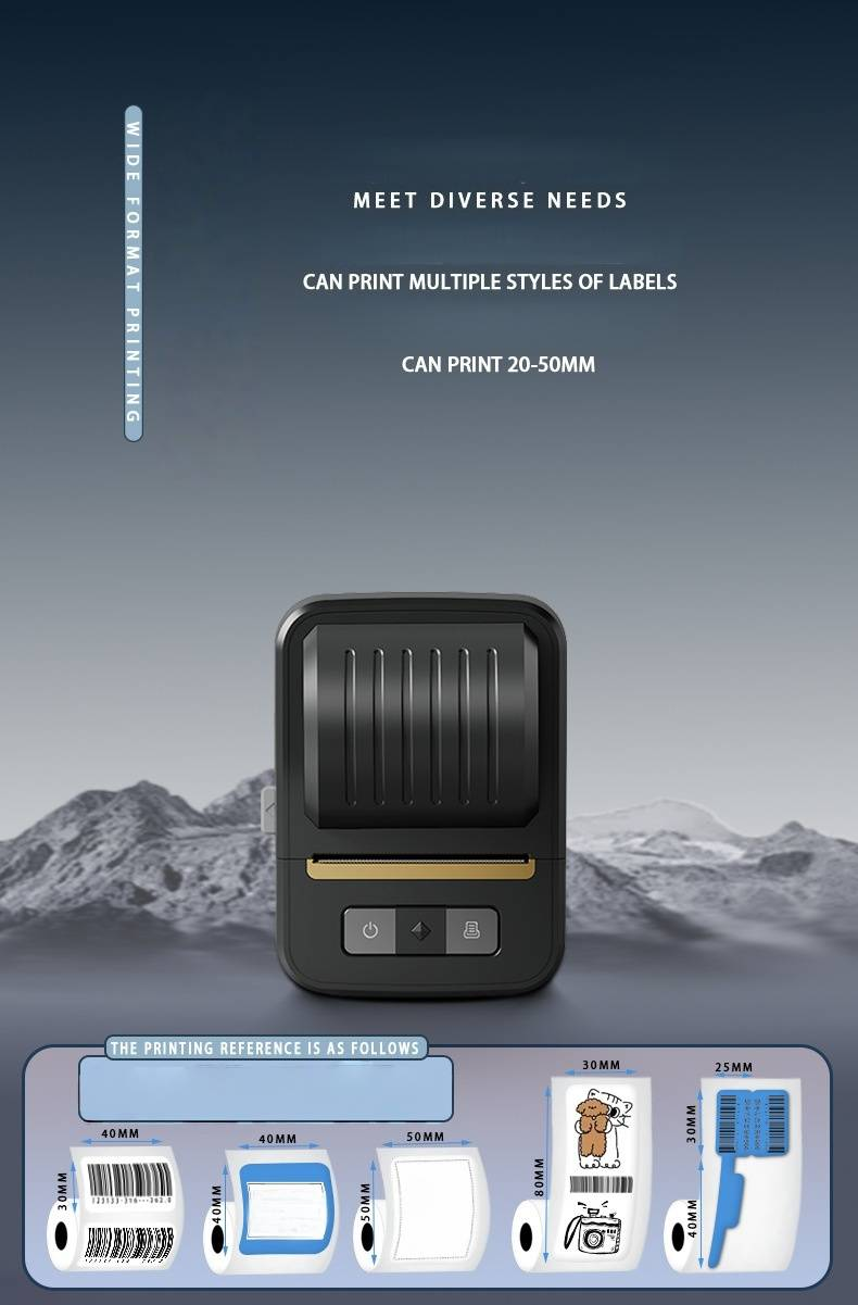 N20 Commercial Bluetooth Thermal Label Printer For Mobile & PC - Portable, Wireless, Compact Design For Small Businesses & Home Use_voghion.com