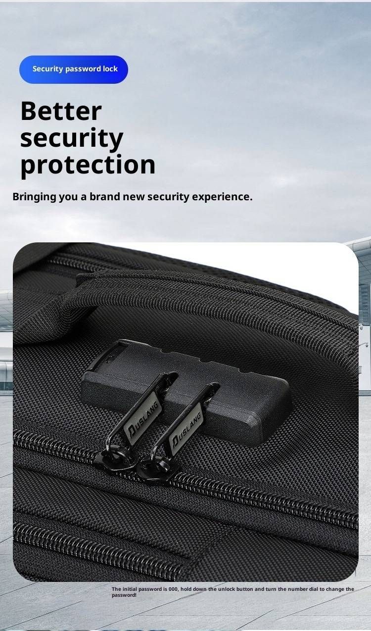 Leichter Business-Laptop-Rucksack für Herren, wasserabweisend und mit mehreren Fächern ausgestattet, strapazierfähiger Tagesrucksack für Pendler und Reisen_voghion.com