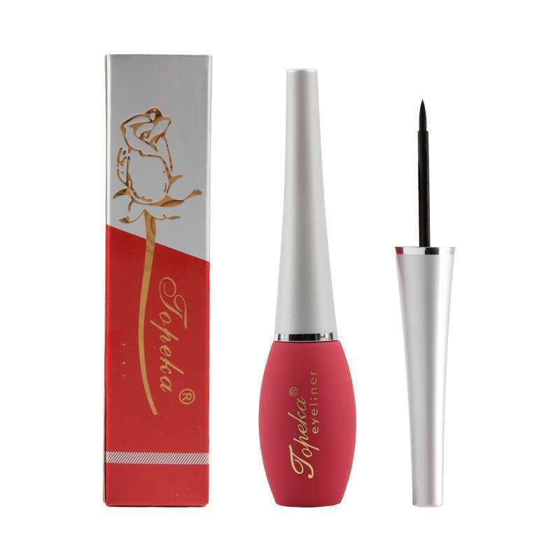 thick Black Hard Tip Liquid, Red Bottle Liquid Eyeliner, Durable, No Color Removal,_voghion.com