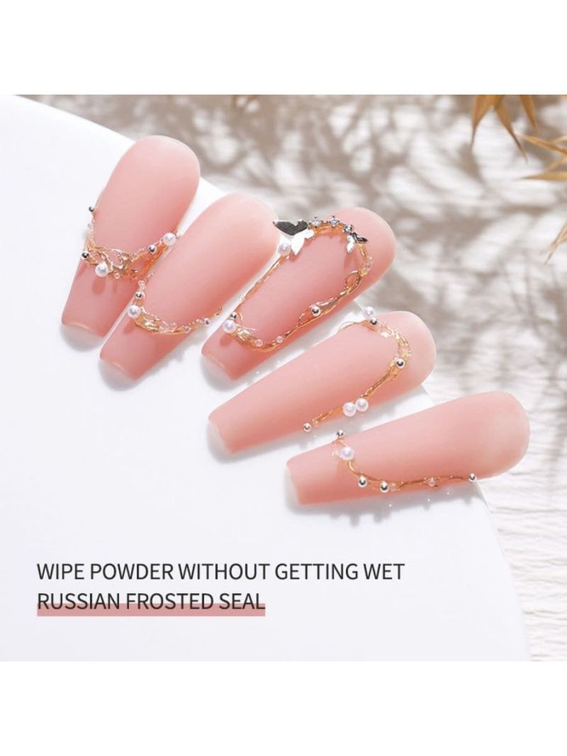 Nail Glue New Russian Frosted Seal Layer Does Not Stick To Powder, Can Be Rubbed With Powder, Matte Wash Free Magic Mirror Powder_voghion.com