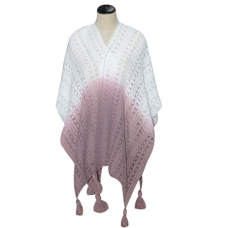 spring And Summer Thin Openwork Dress, Large Shawl, Women's Ethnic Cloak_voghion.com