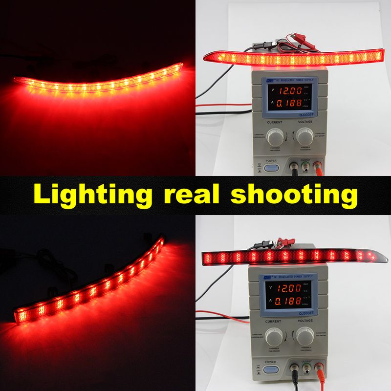 2 pezzi di riflettore per paraurti posteriore a LED per auto per Tiguan (5N) 2008-2016, luce di stop, fanale posteriore OEM n. 5N0945105_voghion.com