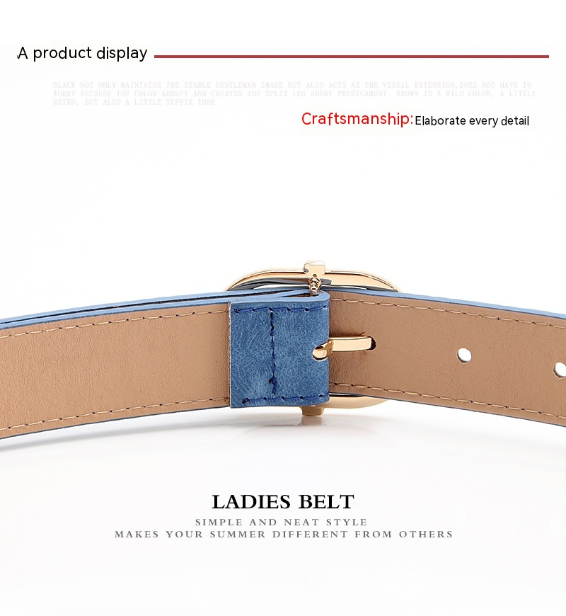 2023 Cintura da donna di nuova vendita Pulsante giapponese Moda opaca Cintura in PU di alta qualità Abbigliamento per ragazze Cinghie decorative abbinate_voghion.com