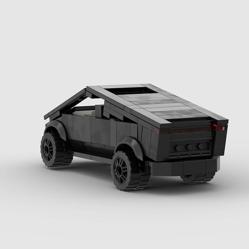 Cyberpunk Racing Torn Apart Car Small Particle Building Blocks Assembly Educational Model Toy_voghion.com