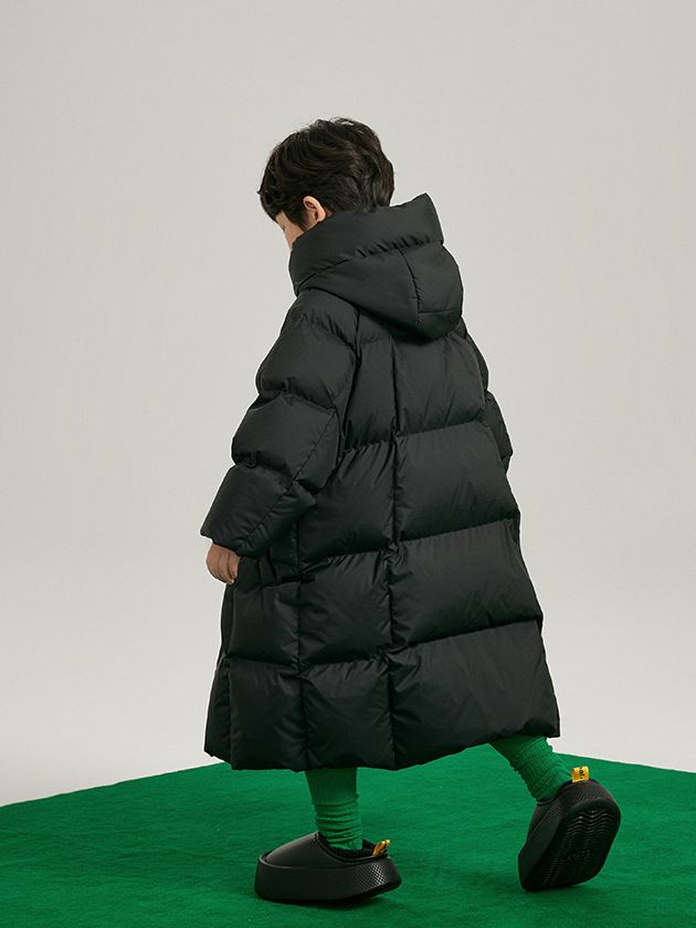Lange Daunenjacke aus Baumwolle für den Winter für Jungen und Mädchen, lässiger Baumwollmantel für Kinder mittlerer und großer Größe_voghion.com