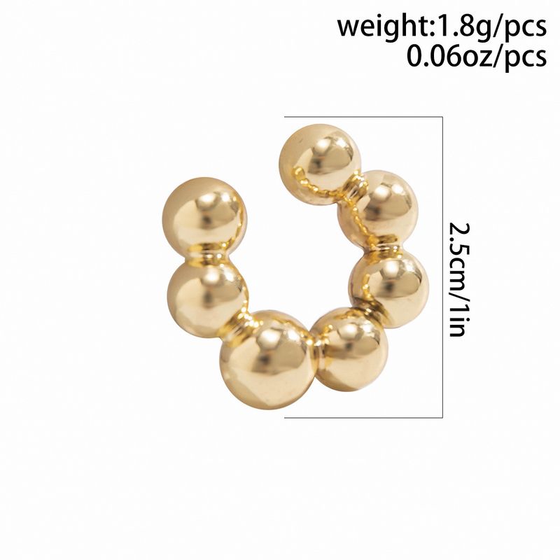 1 Piece 3 Pieces Set Elegant U Shape Plating Alloy Ear Cuffs_voghion.com