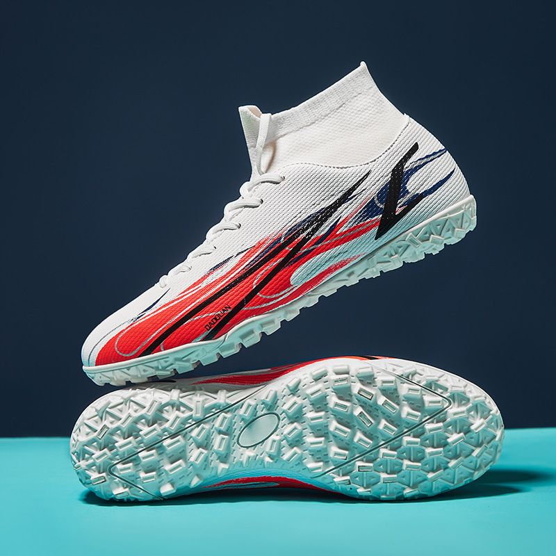 Scarpe da calcio alte da uomo AG con tacchetti lunghi, per erba artificiale, taglia grande 47-46_voghion.com