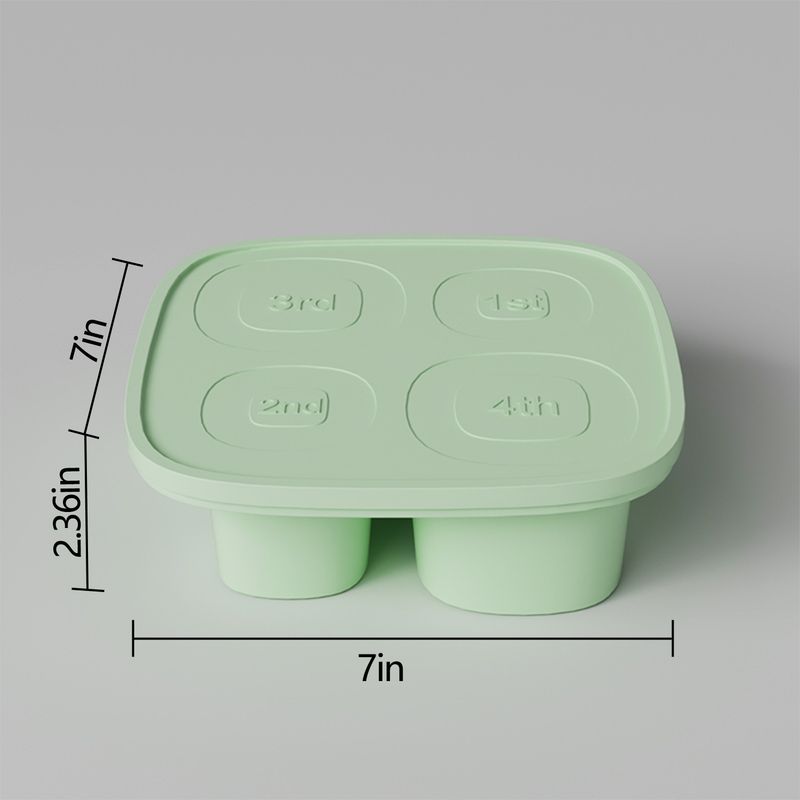 Ice Tray Mold 4 Grid Silicone Easy To Release Water Cup Ice Mold Ice Tray_voghion.com