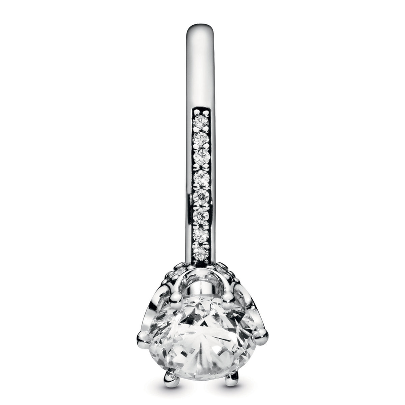 Klar Sparkling Crown Solitaire Ring_voghion.com